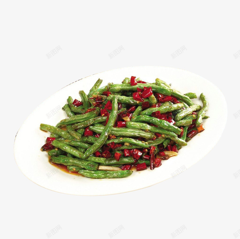 产品实物红辣椒长豆角干煸豆角png免抠素材_新图网 https://ixintu.com nb 中华美食 产品实物 家常菜 干煸豆角 特色菜 绿色 菜品 菜肴 蔬菜 豆角 餐饮美食
