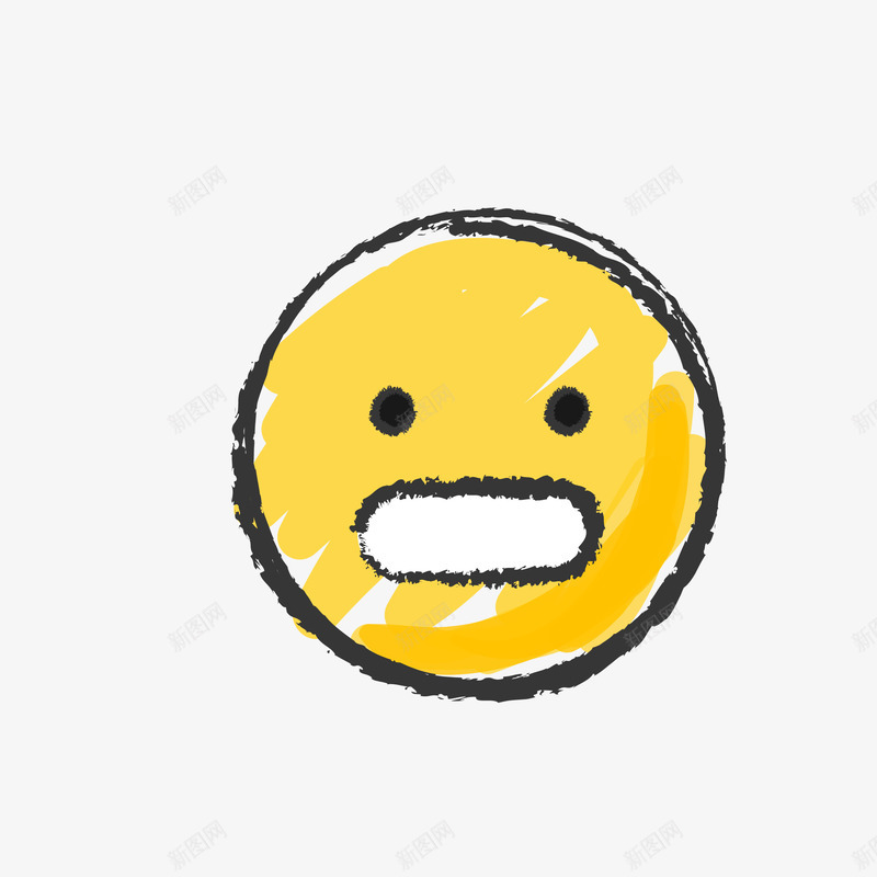 手绘尴尬表情矢量图eps免抠素材_新图网 https://ixintu.com 卡通 卡通可爱 卡通的 可爱的表情 尴尬 手绘 矢量图