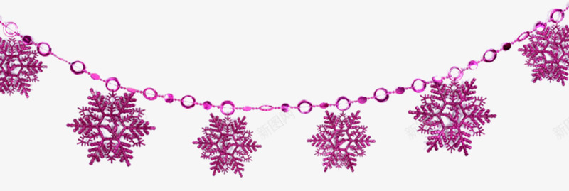 雪花片挂串圣诞节装饰png免抠素材_新图网 https://ixintu.com PNG免费素材图片 圣诞节 圣诞装饰素材 挂串 雪花片