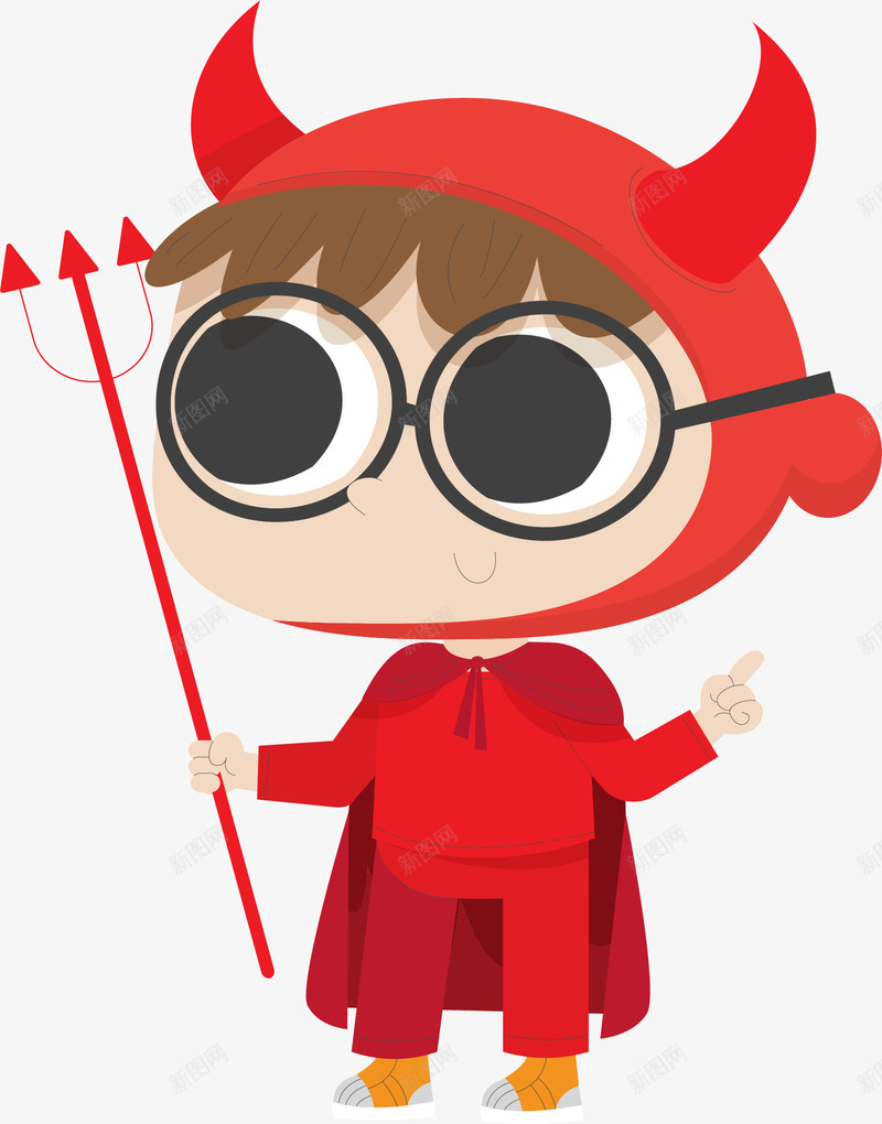 红色卡通万圣节恶魔矢量图ai免抠素材_新图网 https://ixintu.com 万圣节 万圣节恶魔 万圣节派对 恶魔 矢量png 红色恶魔 矢量图