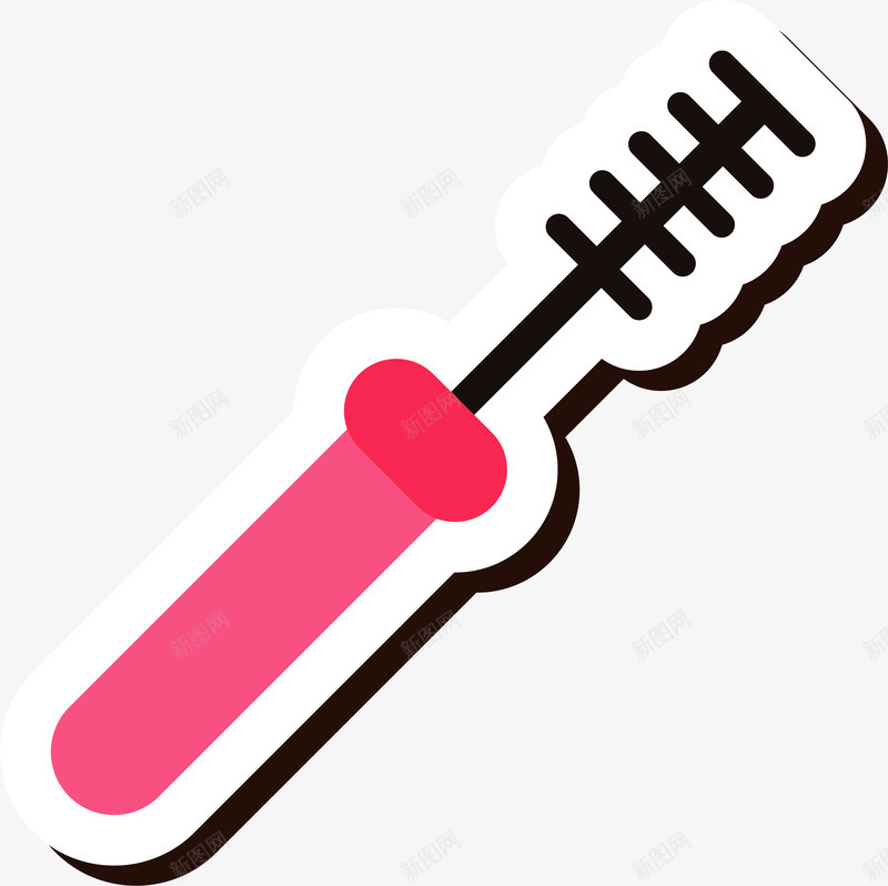 卡通网页睫毛膏化妆品icon图标png_新图网 https://ixintu.com 化妆品icon 化妆品图标 卡通图标 卡通睫毛膏 图标 扁平图标 网页图标