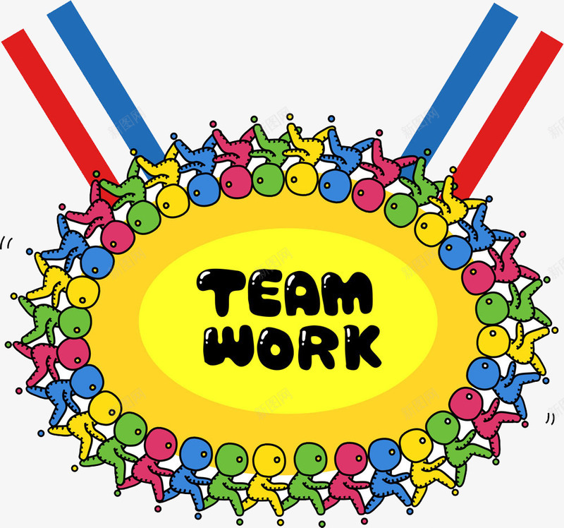 彩色小人奖牌png免抠素材_新图网 https://ixintu.com teamwork 商业 商业模式 商务 奖牌 工作