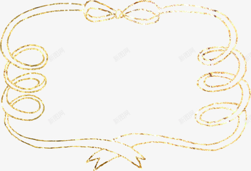 金箔材质边框png免抠素材_新图网 https://ixintu.com 北欧 卡片设计素材 底纹 设计素材 边框 边框素材 金箔 金色