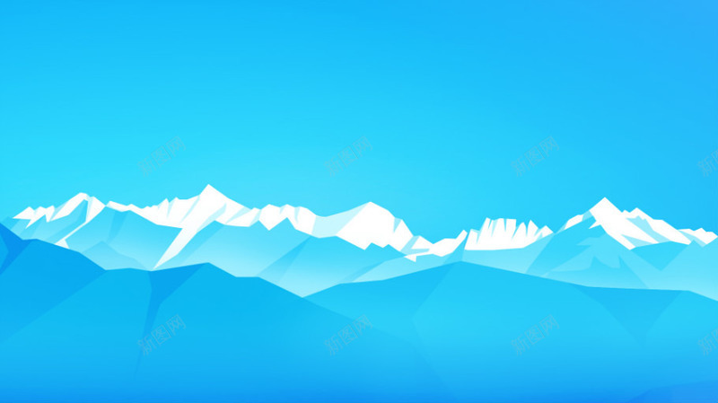 蓝色雪山背景png免抠素材_新图网 https://ixintu.com 背景 蓝色 雪山 风景