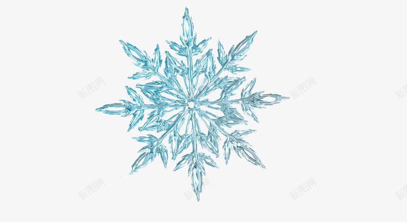 冰晶雪花png免抠素材_新图网 https://ixintu.com 冬季 冰晶 冰结晶 美丽 雪花