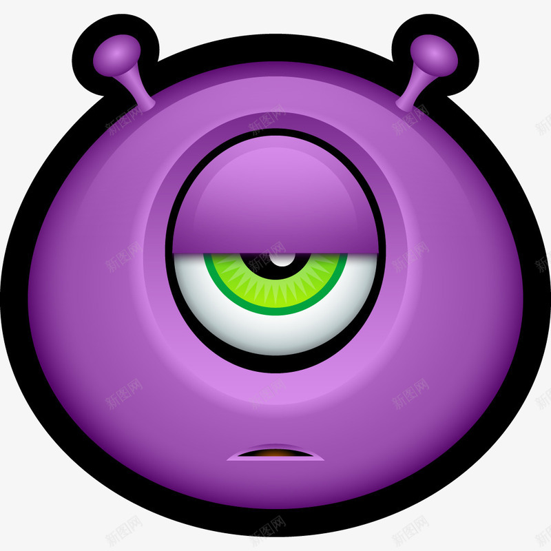 外星人头像独眼巨人表情符号怪物图标png_新图网 https://ixintu.com Alien avatar cyclops emoticon face monster monsters smiley 外星人 头像 怪物 独眼巨人 笑脸 表情符号