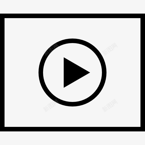 浏览器图标png_新图网 https://ixintu.com Web页面 互联网接口 暂无视频ico 流媒体 浏览器 线框 网站 视频播放器 计算