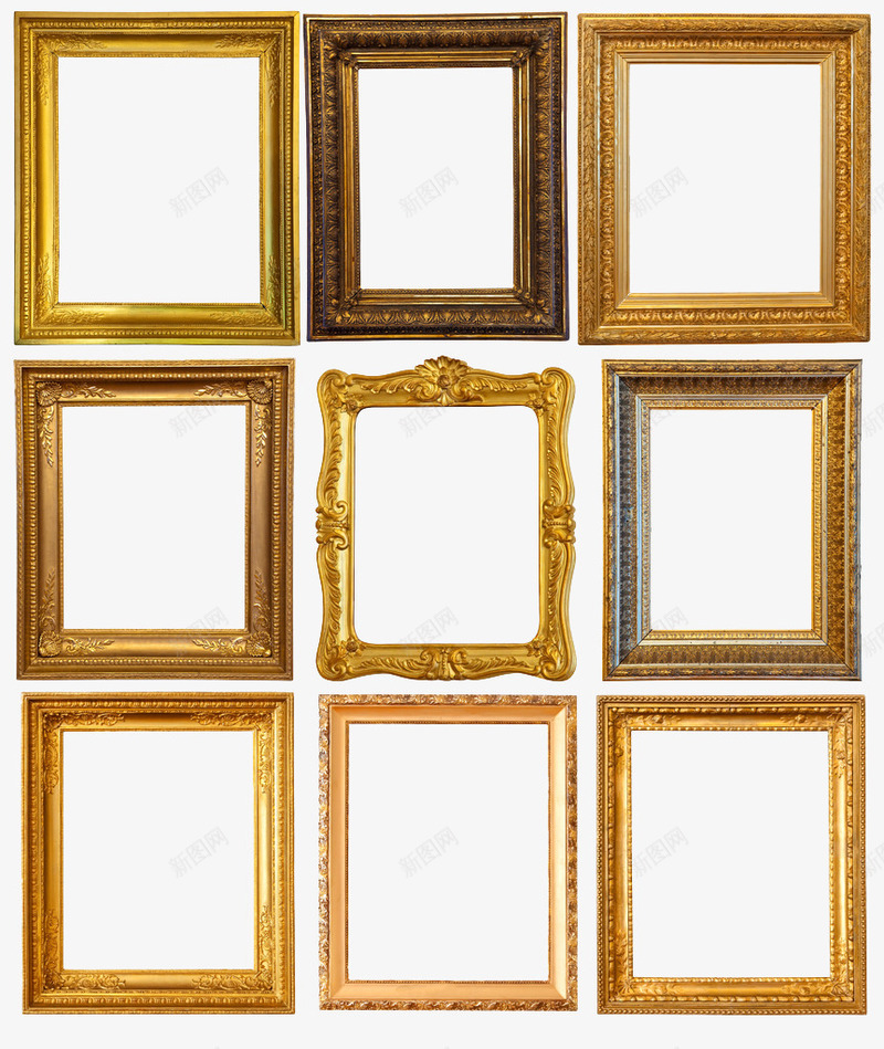复古字画框png免抠素材_新图网 https://ixintu.com 复古 复古字画框 复古宫廷照片框 欧式 相框