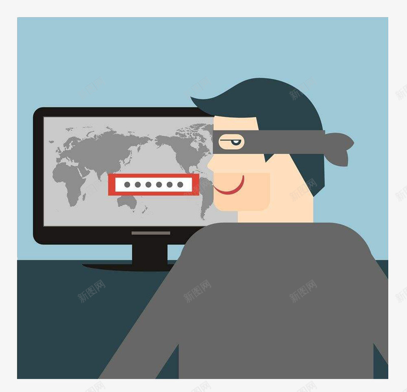 网络罪犯png免抠素材_新图网 https://ixintu.com 卡通手绘 坏笑表情 教育 装饰