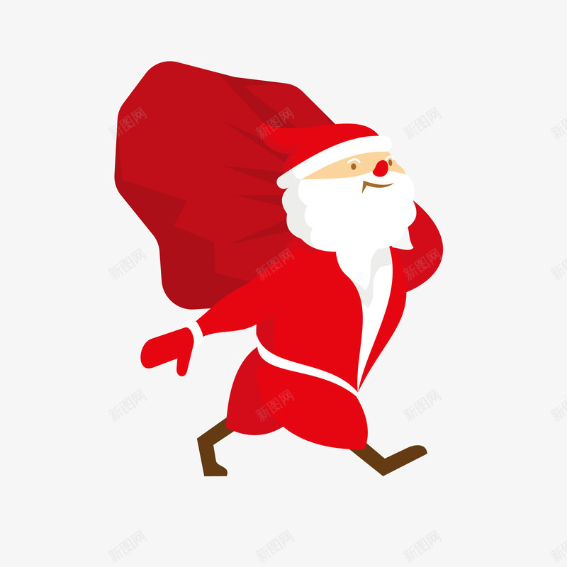 卡通圣诞老人png免抠素材_新图网 https://ixintu.com 卡通圣诞老人 圣诞老人 圣诞节 礼包 节日元素