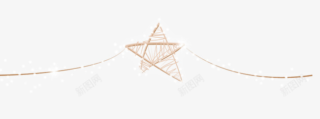 圣诞挂件星星png免抠素材_新图网 https://ixintu.com 圣诞元素 圣诞装饰 挂坠星星 星星 闪亮星