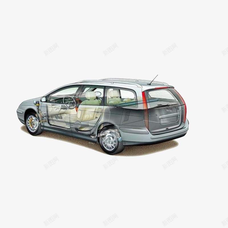 雪铁龙透视图png免抠素材_新图网 https://ixintu.com 内视图 商务车 效果图 汽车透视图
