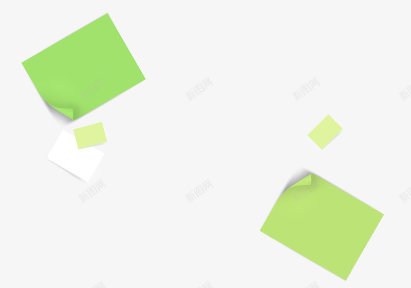 漂浮便利贴纸psd免抠素材_新图网 https://ixintu.com 便利贴 便利贴纸 办公文具 学生 教师 漂浮 纸张 绿色 贴纸