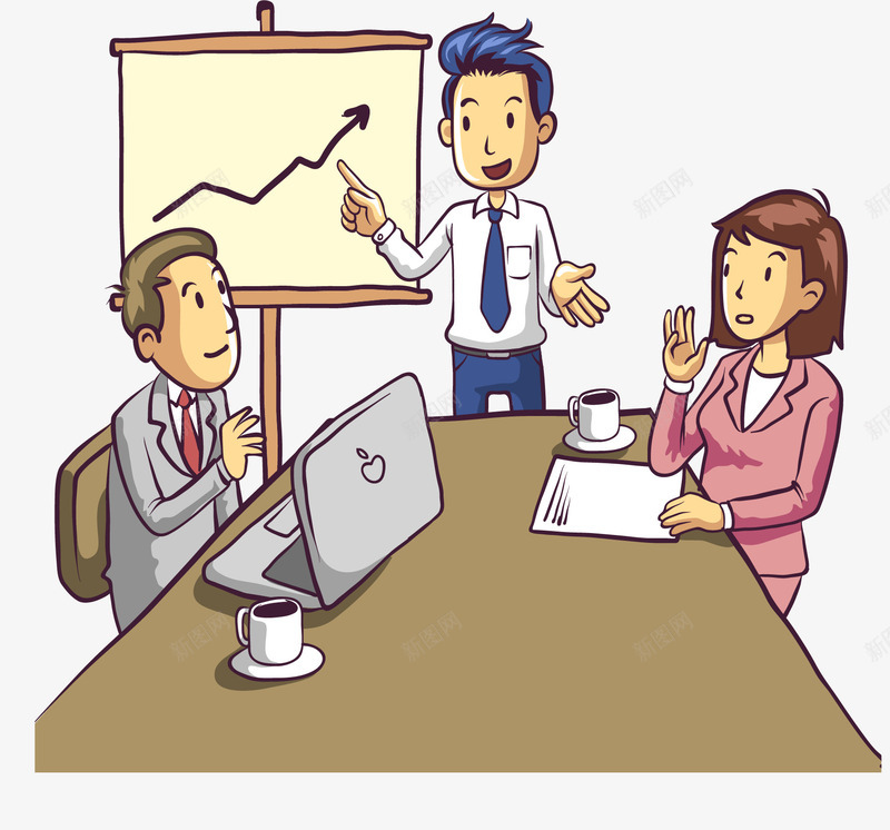 公司业绩汇报png免抠素材_新图网 https://ixintu.com 业绩汇报 交流会 产品说明 商务会议 矢量素材