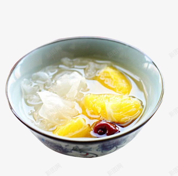 银耳雪梨水果汤png免抠素材_新图网 https://ixintu.com 润肺美容 滋补雪梨羹 甜品银耳汤 银耳汤