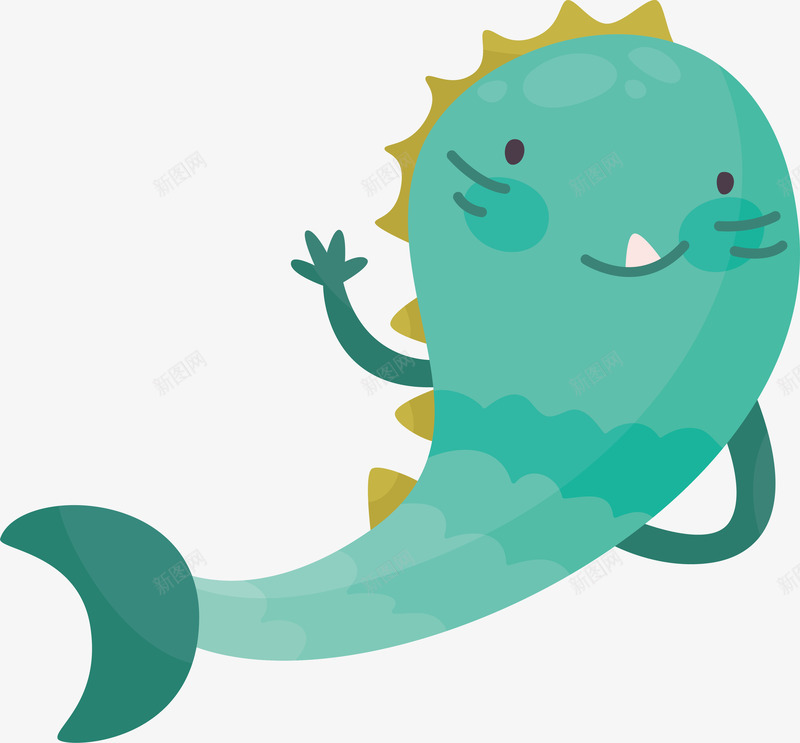 卡通小怪物鲸鱼矢量图ai免抠素材_新图网 https://ixintu.com 动物 卡通 卡通可爱 可爱 小动物 小怪物 小怪物鲸鱼 怪兽 表情 设计 矢量图