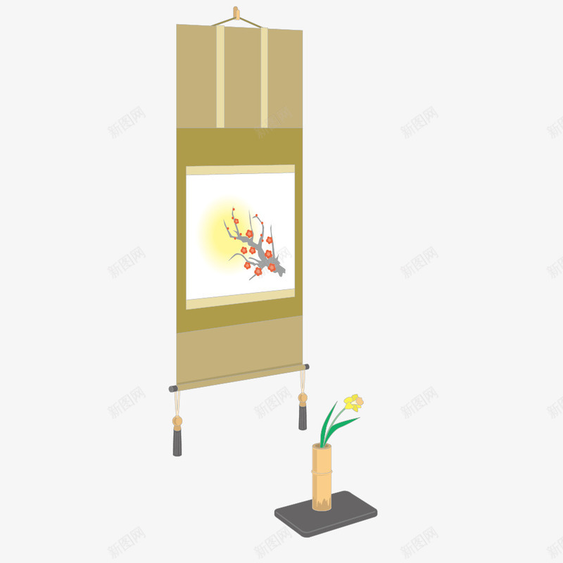 古画卷轴png免抠素材_新图网 https://ixintu.com 卷轴 古画 素材