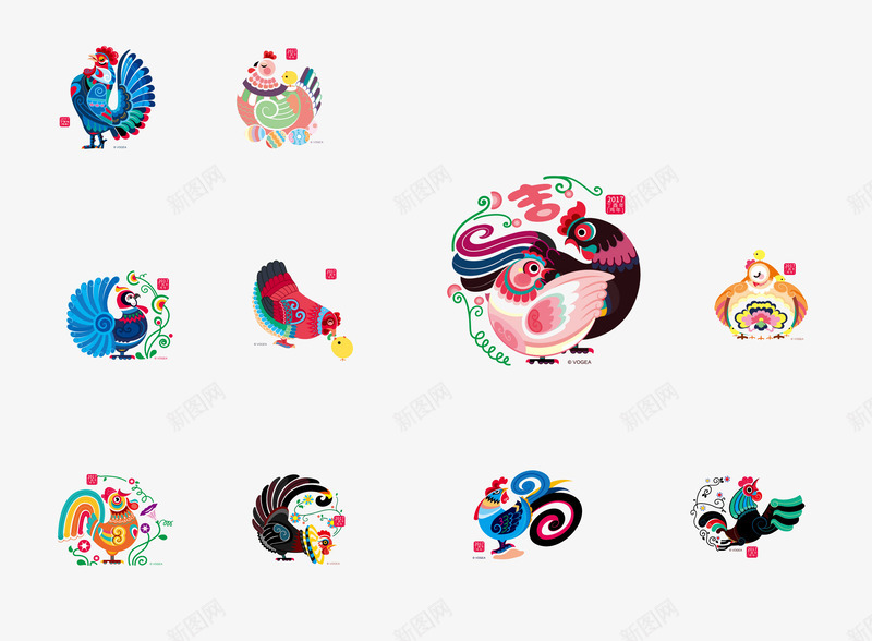 吉祥物png免抠素材_新图网 https://ixintu.com 吉祥物 春节素材 鸡