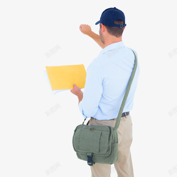 男人敲门png免抠素材_新图网 https://ixintu.com 快递 敲门 文件 男人