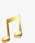 音符金色图标png_新图网 https://ixintu.com 素材 金色 音符
