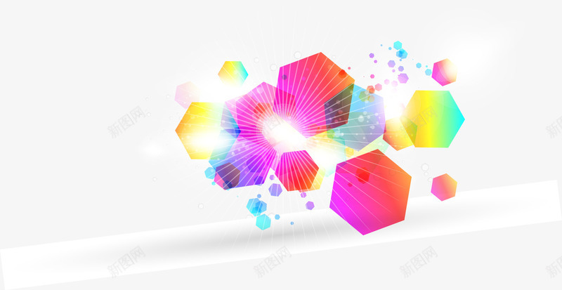 简单图形组成的梦幻矢量图eps免抠素材_新图网 https://ixintu.com 六边形 图形 图案 幻彩 彩色 朦胧 梦幻 梦幻背景 缤纷 蜂窝格 闪亮 闪光 矢量图