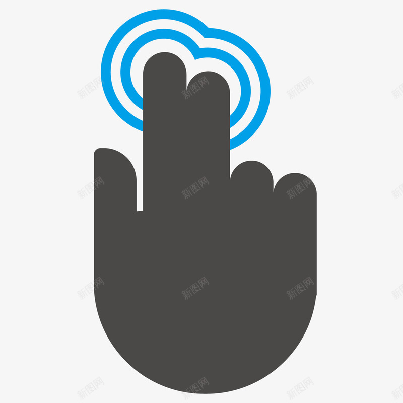 食指中指触摸屏幕点击图标png_新图网 https://ixintu.com icon 动动手指 双指点击 图标 手势 手势双指缩放 手指 抓手 点击 点击的手 箭头 鄙视 鼠标 鼠标样式