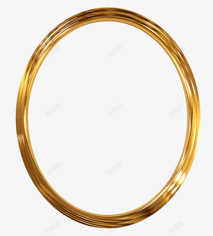一个金色的圆环png免抠素材_新图网 https://ixintu.com 圆圈 圆环 工艺品 手镯