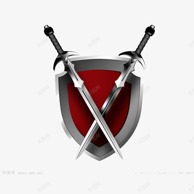 两把西洋剑盾牌png免抠素材_新图网 https://ixintu.com 利器 武器 西方 西方武器 西洋剑 西洋剑盾牌