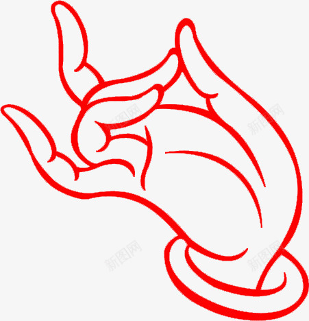 手势png免抠素材_新图网 https://ixintu.com 佛 手势 手姿 禅意
