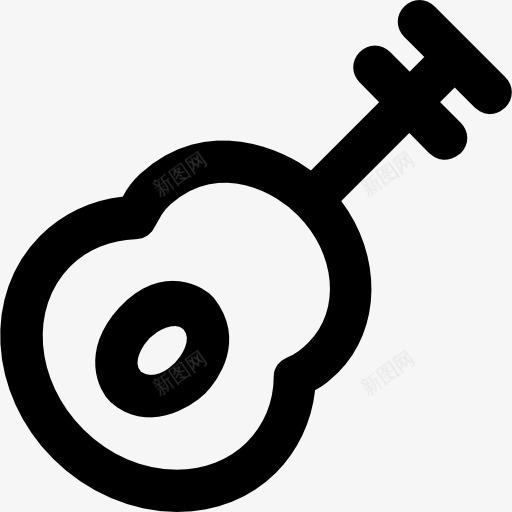 吉他图标png_新图网 https://ixintu.com 乐器 乐队 吉他 弦乐器 音乐