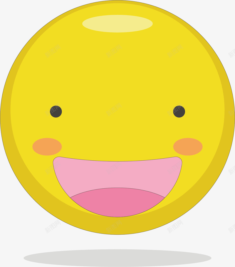 卡通笑脸矢量图ai免抠素材_新图网 https://ixintu.com PNG图 PNG图下载 创意卡通 卡通 卡通插图 插图 笑脸 表情 矢量图