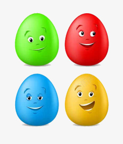 彩色鸡蛋表情素材