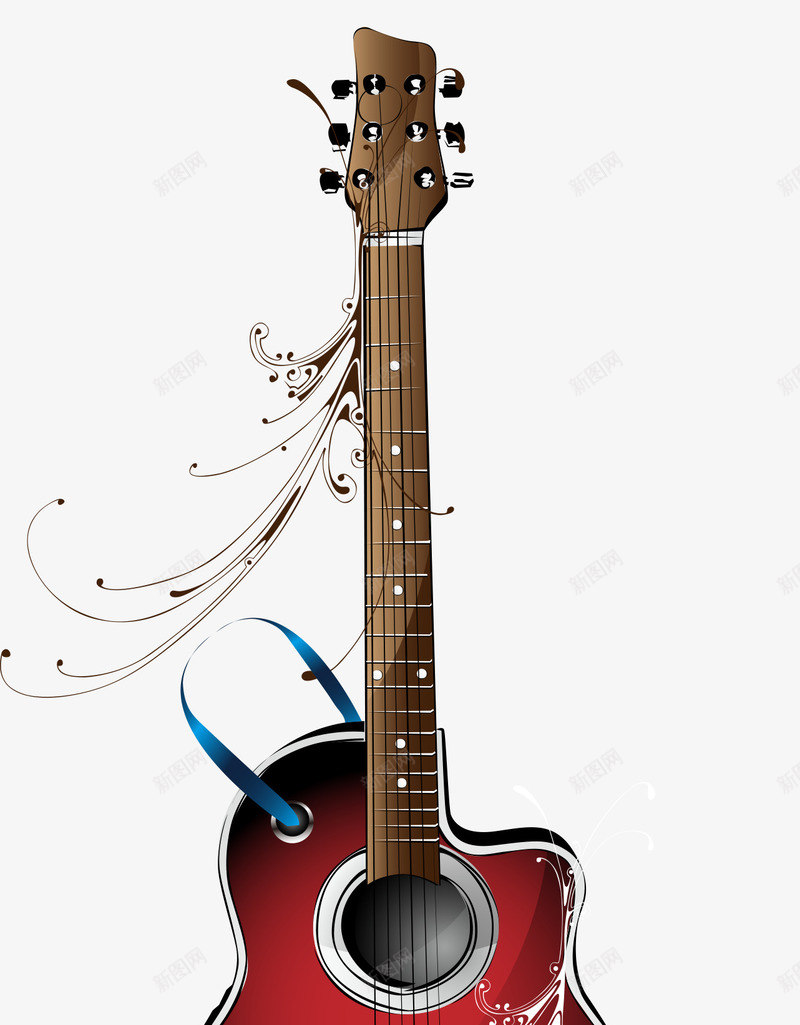 音乐乐器红色的电吉他png免抠素材_新图网 https://ixintu.com 平面电吉他素材 电声乐器 矢量电吉他 红色的电吉他 音乐器材
