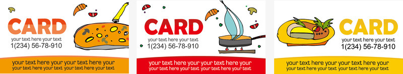 国外餐饮card卡片eps格式png免抠素材_新图网 https://ixintu.com pizza 冰淇淋 卡通card 卡通card图片 国外餐饮card卡片矢量图 蛋糕 雪糕 饮料
