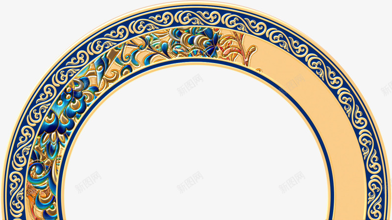 中国风纹饰png免抠素材_新图网 https://ixintu.com 中国风 中秋节 传统 民族风 纹饰 背景 边框