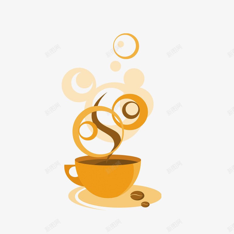 时尚大方简约手绘奶茶杯png免抠素材_新图网 https://ixintu.com 可爱 手绘奶茶杯 简单 美观 黄色