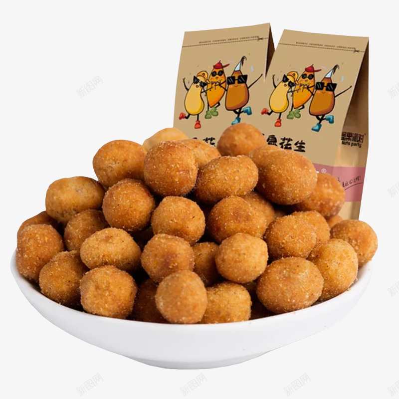 花生零食png免抠素材_新图网 https://ixintu.com 五香花生 产品实物图 零食