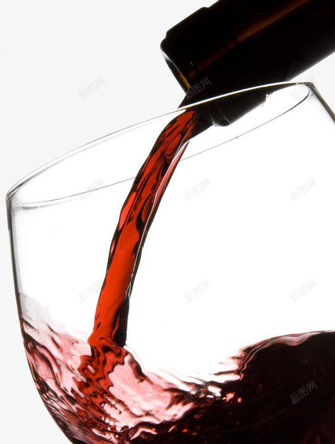 红酒png免抠素材_新图网 https://ixintu.com 倒酒 葡萄酒 酒杯 酒水