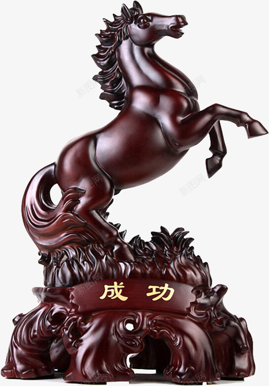马摆件创意礼品png免抠素材_新图网 https://ixintu.com 一马当先 工艺品 开业 送礼 马到成功