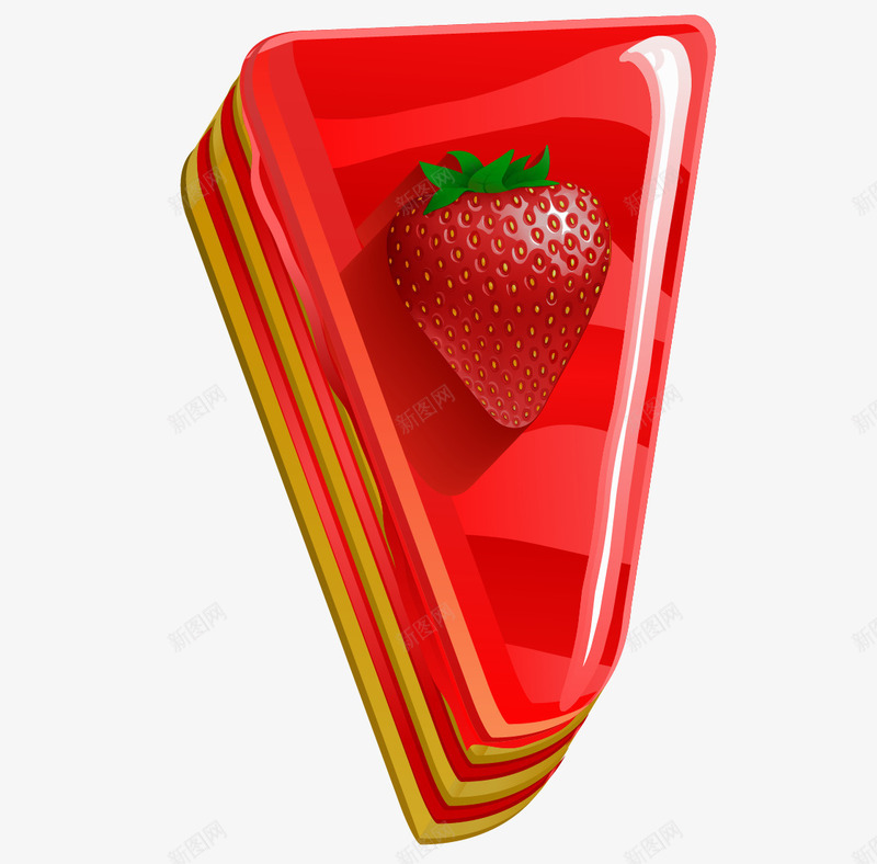 草莓味慕斯蛋糕简图png免抠素材_新图网 https://ixintu.com 好吃的 慕斯蛋糕 水果 美味的 草莓 获奖 蛋糕