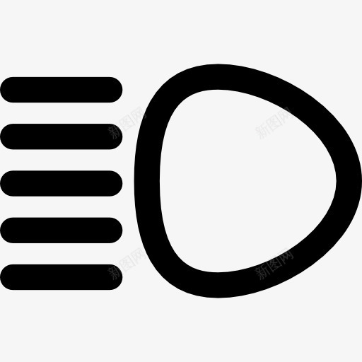 高光束图标png_新图网 https://ixintu.com 信号灯 形状 照明 符号 车