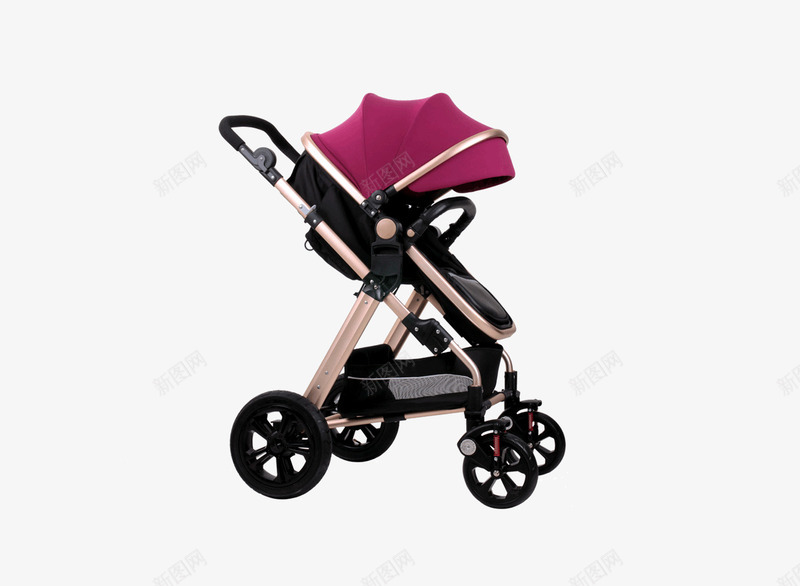 婴儿车png免抠素材_新图网 https://ixintu.com 便折叠双向手推车 儿童手推车 可坐躺儿童婴儿车 四轮推车新生 婴儿车 婴幼儿童推车 推车