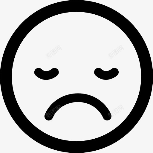 悲困表情符号的平方图标png_新图网 https://ixintu.com 伤心 广场 接口 昏昏欲睡 睡眠不足 睡觉 脸 表情 表情平方 面孔