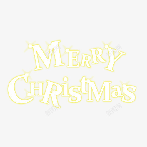 tmaspng免抠素材_新图网 https://ixintu.com Christma Christmas merry 发光字体 圣诞节展板 圣诞节海报 圣诞节英语字体 艺术字 黄色描边字体效果