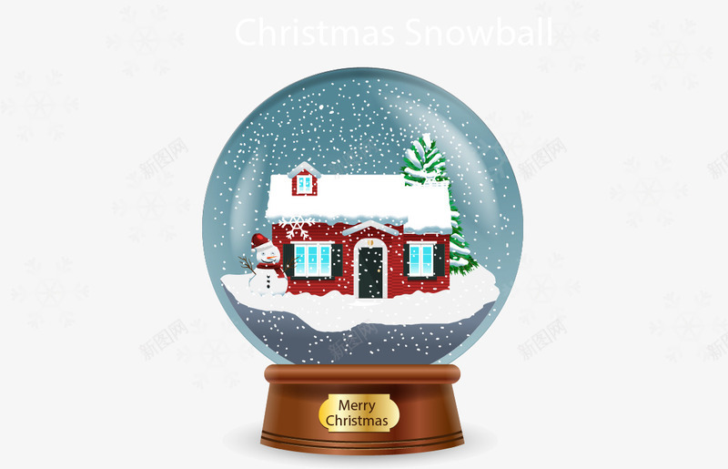 圣诞节梦幻雪球矢量图ai免抠素材_新图网 https://ixintu.com 圣诞节 圣诞节水晶球 水晶球 矢量免费图片素材 雪人 飘雪 矢量图