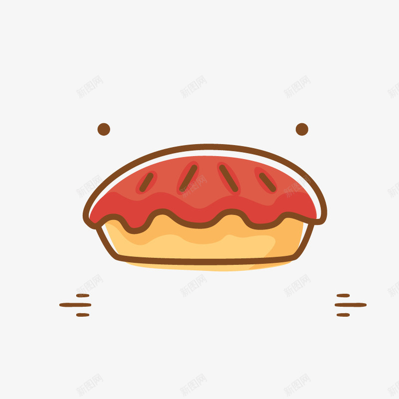 苹果派草莓派烘培png免抠素材_新图网 https://ixintu.com 面包标签