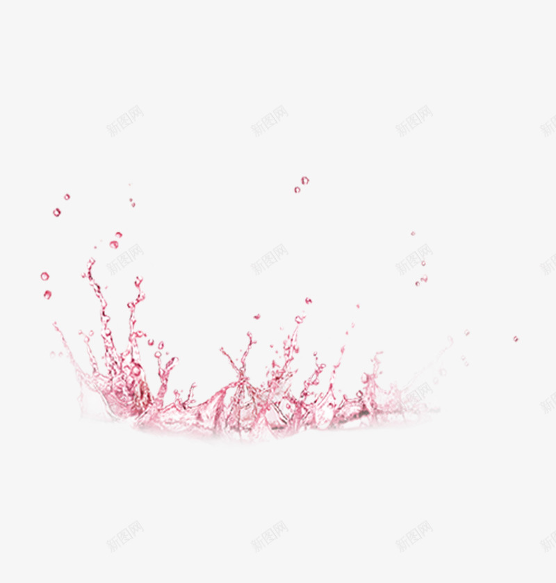 粉红色水花png免抠素材_新图网 https://ixintu.com 水花 粉色 美妆 补水
