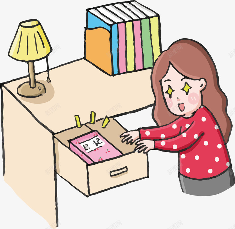 偷看日记的表情png免抠素材_新图网 https://ixintu.com 偷看 偷看表情 小女孩 日记 目瞪口呆 看着可爱 躲在桌子后