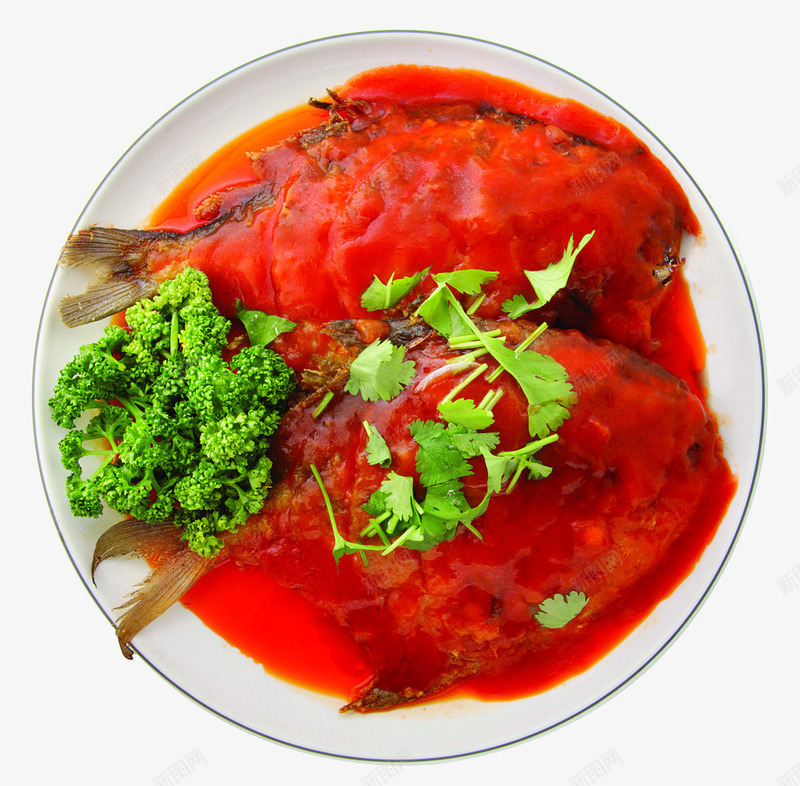 辣椒鲳鱼png免抠素材_新图网 https://ixintu.com 实物 美食 菜肴 酒店菜品 鲳鱼