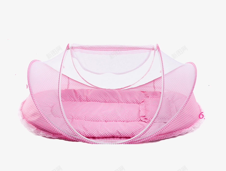 粉色婴儿蚊帐png免抠素材_新图网 https://ixintu.com 便携 婴儿床蚊帐 新生儿 蚊帐 防蚊